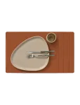LIND DNA - 4-Set Table Mat Square L Nupo Rust - Lauamatid - 35X45CM