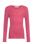 Rosemunde Kids - Rkbalta Modal Ls Lace T-Shirt - Pikkade varrukatega T-s&auml;rgid - 128
