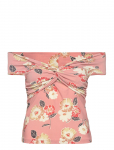 Lauren Ralph Lauren - Floral Twist-Front Off-The-Shoulder Top - L&uuml;hikeste varrukatega - XS