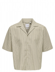 ONLY & SONS - Onsemilo Rlx Ss Linen Resort Shirt 0256 - L&uuml;hikeste varrukatega s&auml;rgid - XS