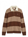 Gant - Extrafine Lambswool Striped Polo - Pikkade varrukatega - XXXL
