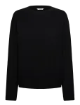 Monki - Long-Sleeved Cotton T-Shirt - Pikkade varrukatega - L