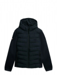 Superdry - Hooded Storm Knit Hybrid Jkt - Polsterdatud jakid - XXXL