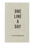 New Mags - Canvas One Line A Day - Raamatud - 10X3X16CM