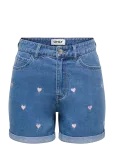 ONLY - Onlvega Hw Embroidery Dnm Shorts Guanoos - L&uuml;hikesed teksap&uuml;ksid - L