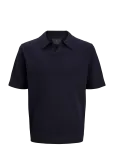 Jack & Jones - Jprblamilano Spring Split Neck Ss Sn - L&uuml;hikeste varrukatega kootud polos&auml;rgid - XL