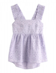 Lindex - Sleeveless Blouse With Broderie Anglaise - Pluusid ja tuunikad - 128