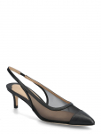 Lauren Ralph Lauren - Lolah Ii Mesh & Nappa Slingback Pump - Kontsaga slingback-kingad - 42