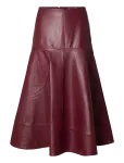 Selected - Slwolympia Hw Leather Midi Skirt - P&otilde;lveni ja midiseelikud - 36