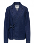 ONLY - Onlellis L/S Ovs Dnm Bow Tie Jacket Akm - L&uuml;hikesed teksap&uuml;ksid - L
