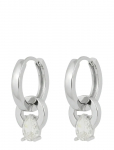 SN&Ouml; Of Sweden - Callie Plain Pendant Ring Ear S/Clear-Onesize - Rippuvad k&otilde;rvar&otilde;ngad - ONE SIZE
