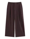 Lindex - Wide Trousers With Mid Waist - Lai jalg - 44