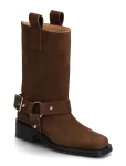 GANNI - Mid Shaft Biker Boot Recycled Suede Pelinova - Kauboisaapad - 38