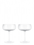 Blomus - Set Of 2 Champagne Saucers - 0,2 L - Belo - Clear Glass - &Scaron;ampanjaklaasid - L 10.9CM