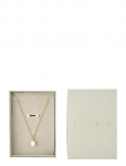 Pilgrim - Evena Gift Set, Necklace & Earstuds, Gold-Plated - P&auml;rlitega kaelakeed - ONE SIZE