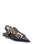 Ganni - Feminine Buckle Ballerinas - Madalad slingback-kingad - 40