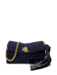 Lauren Ralph Lauren - Scarf-Trim Turn-Lock Wristlet Crossbody - Rahakotid - ONE SIZE