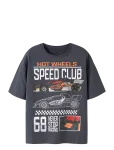 Name It - Nkmsiddi Hotwheels Ss Nreg Top Box Mat - L&uuml;hikeste varrukatega - 116