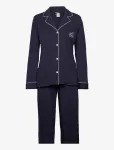 Lauren Ralph Lauren Homewear - Lrl Hammond Knit Collar Pj Set - Pyjamas - L