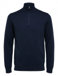 Selected - Slmberg Ls Half Zip Noos - Poolpika lukuga džemprid - XXL