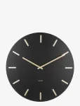 KARLSSON - Wall Clock Charm Mocha Brown W. Gold Battons - Seinakellad - 45CM