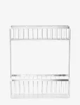 House Doctor - Basket, Hdbath, Double, Silver Fini - Bathroom Shelves - ONE SIZE