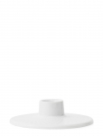 Lyngby Porcel&aelig;n - Rhombe Kronelysestage H3 Hvid - Candlesticks & Tealight Holders - H:3CM
