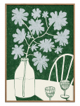 The Poster Club - Tpc X Atelier Aha - Blue Flowers & Red Wine - Botaanika - 50X70CM