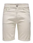 ONLY & SONS - Onsply Ecru 9296 Azg Dnm Shorts - L&uuml;hikesed teksap&uuml;ksid - S