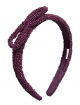 Becks&ouml;ndergaard - Bow Slim Beaded Hairbrace - Juuksekummid - ONE SIZE