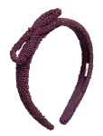 Becks&ouml;ndergaard - Bow Slim Beaded Hairbrace - Juuksekummid - ONE SIZE