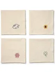 Midnatt - Napkins 4-Pack Charms - Riidest salvr&auml;tikud - 40X40CM