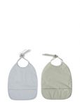 Filibabba - Hagesm&aelig;k M. Bindeb&aring;nd 2-Pak - Pearl Blue + Desert Sage - Bibs - ONE SIZE