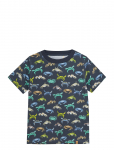 Minymo - T-Shirt Ss Aop - L&uuml;hikeste varrukatega - 128
