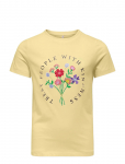 Kids Only - Kogemma Life Reg S/S Flower Top Jrs Noos - L&uuml;hikeste varrukatega - 122-128