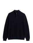 Superdry - Lw Cotton Texture Half Zip - Poolpika lukuga džemprid - XXXL