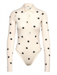 Monki - Slim Fit Polo Bodysuit - Bodid - XXS