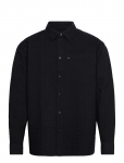 WOOD WOOD - Wwday Dobby Striped Shirt - Triibulised s&auml;rgid - XL