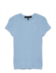 Vero Moda - Vmsilje C/S O-Neck Pointelle Pull Noos - L&uuml;hikeste varrukatega - XL