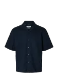 Selected - Slmrlxclay Linenblend Ss Shirt Res Noos - Vabaaja s&auml;rgid - S