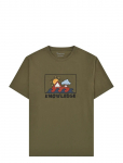 Knowledge Cotton Apparel - Front Print T-Shirt - L&uuml;hikeste varrukatega - M