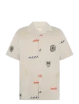 Knowledge Cotton Apparel - Relaxed Embroidery Short Sleeve Shi - L&uuml;hikeste varrukatega s&auml;rgid - XXL