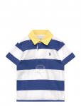 Ralph Lauren Kids - Striped Cotton Short-Sleeve Rugby Shirt - L&uuml;hikeste varrukatega polos&auml;rgid - 124-131