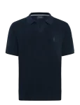 Polo Ralph Lauren - Cotton-Linen Polo-Collar Sweater - L&uuml;hikeste varrukatega kootud polos&auml;rgid - S
