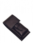 Parker - Parker Leather Pouch For Shaving Brushes- Black - Habemeajamispintslid - ONE SIZE