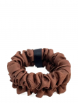 Pipol's Bazaar - Delize De Luxe Scrunchie Brown 2 Pcs - Juuksekummid - ONE SIZE