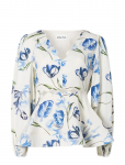 Malina - Maya Scalloped Balloon Sleeve Blouse - Pikkade varrukatega - 44
