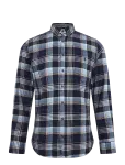 Lindbergh - Large Checked Brushed Shirt L/S - Ruudulised s&auml;rgid - L