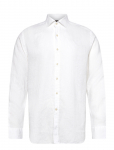 Oscar Jacobson - Reg Fit Cut Away Linen Shirt - Linased s&auml;rgid - S