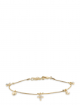 Pilgrim - Anet Crystal Bracelet Gold-Plated - K&auml;eketid - ONE SIZE